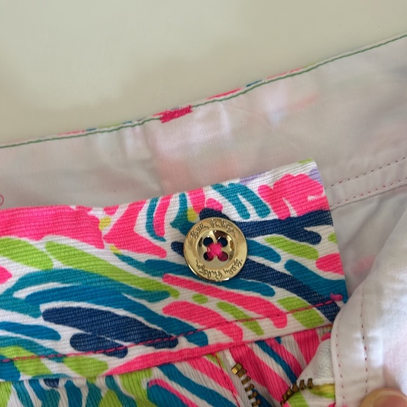 Lily Pulitzer Women Callahan Shorts in Palm Reader Size 2 - Picture 5 of 10